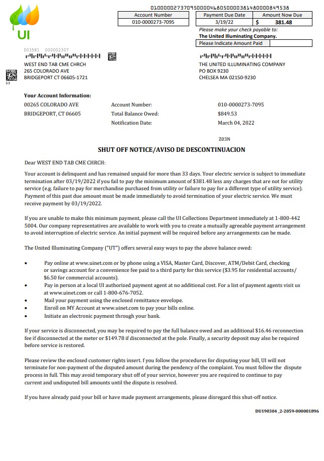  Minol USA business utility bill 